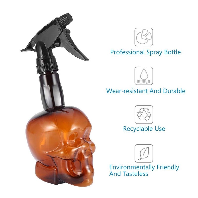 woobles Hairdressing Spray Bottle, Salon Barber Hair Tools Water Sprayer Refillable Skuff Hair Salon Water Mist Sprayer 500ml(brown) - Image 2